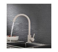 MISCELATORE RUBINETTO LAVELLO CUCINA CANNA ALTA AVENA FRAGRANITE MARRONE BEIGE