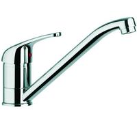 MISCELATORE RUBINETTO LAVELLO CUCINA CANNA BASSA IN OTTONE CON KIT DI MONTAGGIO