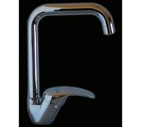 MISCELATORE RUBINETTO MONOCOMANDO PER LAVELLO CUNINA ACCIAIO CROMATO 3610