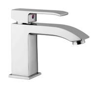 Miscelatore Rubinetto Serie Level Per Lavabo Monocomando con un Foro Finitura Cromata Scarico Automatico 1”1/4g - Paffoni