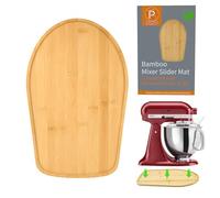Miscelatore scorrevole in bambù compatibile con Kitchen Aid da 4,5/5 litri con testa inclinabile, tappetino scorrevole K45SS