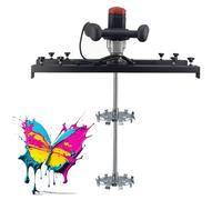 Miscelatore serbatoio elettrico, agitatore colore, miscelatore vernice Ibc, miscelatore portatile per argilla, con gancio di supporto, elica pieghevole, per agitatore di risoluzione inchiostro (B)