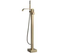 Miscelatore Set Doccia Sistema Doccia, Beccuccio A Cascata Rubinetto Per Vasca Da Bagno Autoportante Rubinetto Per Vasca Rubinetti Per Vasca Da Bagno Per Montaggio A Pavimento Nero Maniglia Singola In