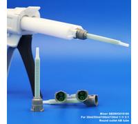 Miscelatore statico in plastica 50ml 30ml 100ml cartuccia 1:1 2:1 strumento di miscelazione di alta qualità ARALDITE AB colla ugello usa e getta colla punta di miscelazione