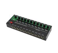 Miscelatore Stereo, 10 Canale 10 Ingresso 1 Mixer in Uscita Controllo del Volume per Pianoforte Elettronico (Spina europea)