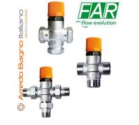 Miscelatore termostatico Far 3955 1" M con bocchettoni per impianti solari 3955 1