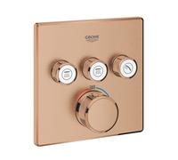 miscelatore termostatico a 3 vie Grohe Grohtherm SmartControl, finitura oro rosa spazzolato - 29126DL0
