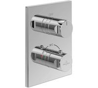 Miscelatore termostatico da incasso a 2 vie VILLEROY E BOCH Universal Taps & Fittings rettangolare cromato