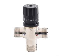 Miscelatore termostatico DN20 3/4 pollici in rame per acqua calda solare, intervallo di temperatura 35-55°C con spegnimento di sicurezza in caso di guasto, stabile ± 2°C per doccia e vasca da bagno