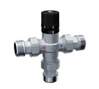 Miscelatore termostatico Far 3956 3/4" M con bocchettoni per impianti sanitari 3956 34