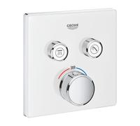 miscelatore termostatico Grohe Grohtherm SmartControl per doccia a 2 vie, bianco cromo - 29156LS0