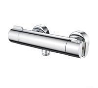 Miscelatore termostatico per doccia, ingresso G3/4, per un rapido controllo della temperatura, regolazione intelligente del flusso, in acciaio inox, finitura Starlight, risparmio idrico fino al 40% E