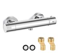 Miscelatore termostatico per doccia, monocomando, valvola anti scottatura, miscelatore per acqua calda e fredda, controllo costante della temperatura per bagno, vasca da bagno (miscelatore doccia