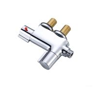 Miscelatore termostatico per rubinetti doccia, bilanciamento automatico dell'acqua calda e fredda, uscita rotonda da 30,5 cm, in ottone massiccio con cromatura