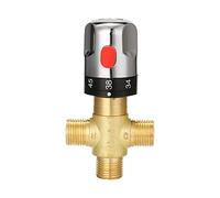 Miscelatore termostatico regolabile in ottone per acqua calda e fredda, controllo della temperatura per il riscaldamento del bagno domestico