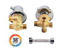 Miscelatore Termostatico Rubinetto Doccia, 2/3/4 Via Ottone Miscelatore Cabina Doccia Filettatura/Intubazione Aves Cartuccia In Ceramica, Per Cabina O Hammam, G1/2" Screw 3 Way