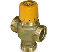 Miscelatore termostatico solare antiscottatura 30÷65°C. Connessioni maschio a tenuta piana. (1, 1" Kvs 1,7)