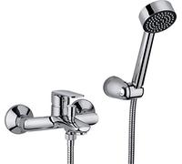 MISCELATORE VASCA CON DOCCETTA"ALBA" MAURER - OTTONE CROMATO DOCCIA BAGNO