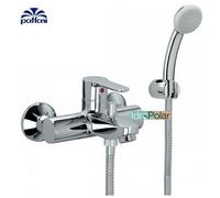 MISCELATORE VASCA CON DOCCETTA FLESSIBILE E SUPPORTO BLU PAFFONI BLU026 CROMATO