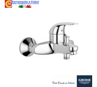 Miscelatore Vasca Da Bagno a Parete GROHE EUROECO Monocomando Ottone Cromato
