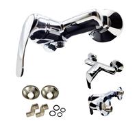 MISCELATORE VASCA DA BAGNO RUBINETTO MONOCOMANDO IN METALLO CROMATO DA PARETE