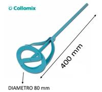 Collomix Agitatore FM80S per pittura diametro 80 mm lunghezza 400 mm