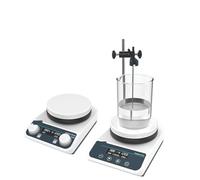 Miscelatore Vortex da Laboratorio Agitatore magnetico con agitatore riscaldante Laboratorio Termostatico Display digitale Miscelatore magnetico Piastra riscaldante(HS5Pro(2L LCD))