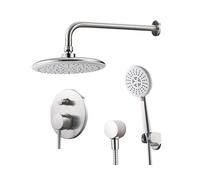 Kit doccia a incasso in ottone 3 in 1 con cartuccia in ceramica Ø40 mm Atlantik