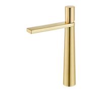 Miscelatori per lavabo da Bagno, Rubinetto monocomando, Set Miscelatore per Bagno, Miscelatore per lavabo, Acqua Calda e Fredda, Tutto in Rame, Singolo (or