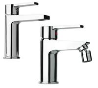 MISCELATORI RUBINETTERIA SET LAVABO E BIDET LE MANS PAINI CON PILETTA DI SCARICO