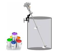 Miscelatrice di vernice, Agitatore industriale pneumatico agitatore, Miscelatore a tamburo con serbatoio a morsetto con capacità di miscelazione 400L, Velocità 50 ~ 2800 giri/min, Girante di