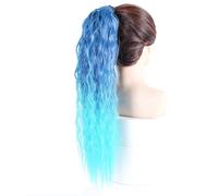 Miscelazione Perfetta Extension for coda di cavallo in capelli sintetici, colore ombré, capelli lunghi ricci e ondulati, coulisse, coda di cavallo Aspetto Sorprendente(4027T5126)