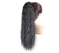 Miscelazione Perfetta Extension for coda di cavallo in capelli sintetici, colore ombré, capelli lunghi ricci e ondulati, coulisse, coda di cavallo Aspetto Sorprendente(#2)