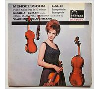 Mischa Elman, Vladimir Golschmann, Vienna State Opera Orchestra - Mendelssohn: Violin Concerto in E Minor, Lalo: Symphonie Espagnole [LP]