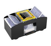 Mischia Carte Automatico, Mescola Carte Elettrico da 1 a 2 Mazzi, Mescolatore Carte da Gioco per Uno, Poker, Burraco, Blackjack