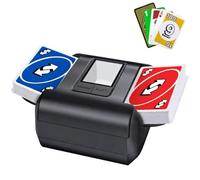 Mischia Carte Automatico, Mescolatore Carte da Gioco Elettrico per 1-2 Mazzi modalità Auto e Manuale Batteria Ricaricabile Basso Rumore per Poker Uno Skip-Bo Phase 10 Texas Hold'em Blackjack