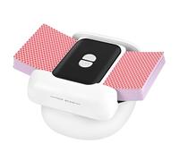 Mischia Carte Automatico, Mescolatore Carte da Gioco Elettrico Ricaricabile per 1-2 Mazzi, Modalità Auto/Manuale, Design Compatto e Silenzioso per Poker, Blackjack, Uno, Texas Hold'em, Skip-Bo