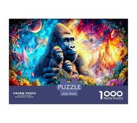 Mischievous Gorilla 1000 Pezzi Puzzle Classici Per Adulti E Bambini ≥12 Anni Giochi Del Cervello Sfida Impossibile Decorazione Casa Difficile Alta Qualità Pz 70x50cm/1000pcs