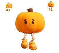 Mischievous Grinning Pumpkin Night Light, Cute Halloween Decor Pumpkin Lights With 3 Level Dimmable, Soft Silicone Bedside Touch Light (A,2PCS)
