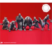 Mischlingsvolk Miniatura Set Humanoide Ibrido Figura per Ttrpg's Come D 5e