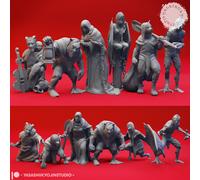 Mischlingsvolk Miniatura Set Humanoide Ibrido Figura per Ttrpg's Come D 5e