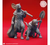 Mischlingsvolk Miniatura Set Humanoide Ibrido Figura per Ttrpg's Come D 5e