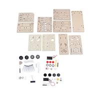MISDBOUBM 4 Set di Puzzle in Legno 3D, Set di Giocattoli a Forma di Aereo, Elicottero, Escavatore e Auto da Corsa, Giocattoli educativi Fai-da-Te per Costruzioni per Bambini dai 6 ai 14 Anni