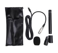 MISDBOUBM Microfono a condensatore a piccolo diaframma con clip, microfono per strumenti XLR per pianoforte, guzheng, chitarra, violino, microfono per registrazioni in studio con riduzione d