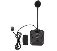 MISDBOUBM Microfono USB per computer con luce RGB, microfono da gioco a collo di cigno regolabile, microfono per PC omnidirezionale a 360 gradi con riduzione del rumore per la registrazione (Gioco)