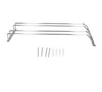 MISDBOUBM Portabicchieri per vino a doppia in acciaio inox, supporto sospeso per bicchieri con gambo da installare sotto il mobile, di conservazione a doppia che risparmia (l)