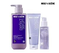 Mise En Scene Magic Straight Set 3-Step: Shampoo + Trattamento + Siero Anti-C...