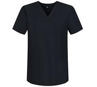 MISEMIYA - Abbigliamento Lavoro Unisex Collo Picco Maniche Corte Uniforme Clinica Ospedale Pulizia Veterinario IGIENE OSPITALITÁ - Ref.817 - XX-Large, Nero 68