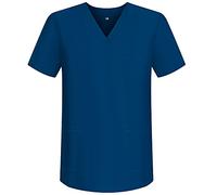 MISEMIYA - Abbigliamento Lavoro Unisex Collo Picco Maniche Corte Uniforme Clinica Ospedale Pulizia Veterinario IGIENE OSPITALITÁ - Ref.817 - X-Large, Blu Marino 68