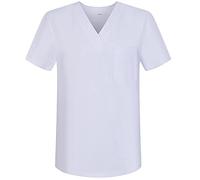 MISEMIYA - Abbigliamento Lavoro Unisex Collo Picco Maniche Corte Uniforme Clinica Ospedale Pulizia Veterinario IGIENE OSPITALITÁ - Ref.817 - X-Large, Bianco 68